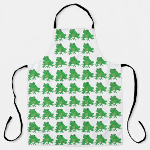 Frog pattern apron