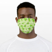 Frog Pattern, Cute Frogs, Green Frogs, Frog Prince Adult Cloth Face Mask (Worn)