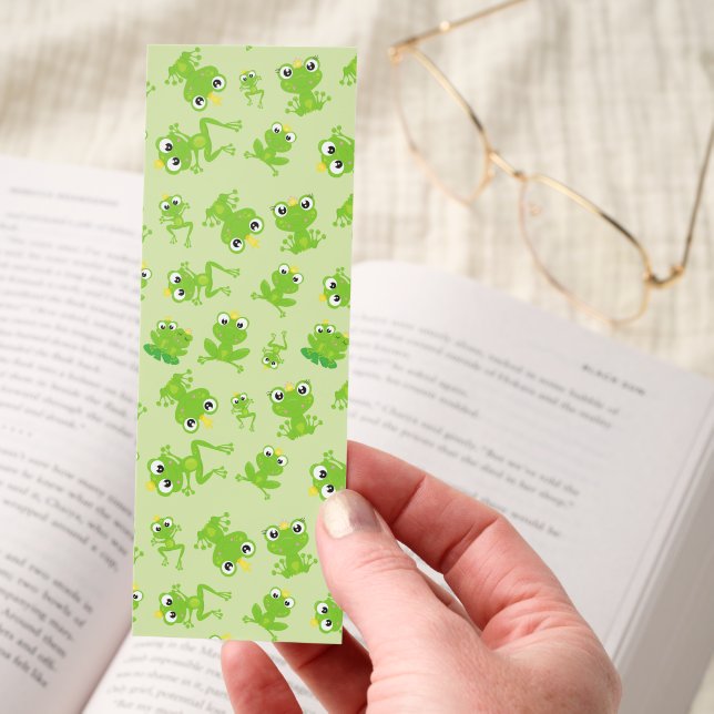 Frog Pattern, Cute Frogs, Green Frogs, Frog Prince Bookmarks (Hand)