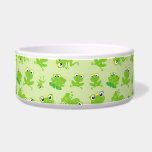 Frog Pattern, Cute Frogs, Green Frogs, Frog Prince Bowl<br><div class="desc">Cute,  fun and adorable pattern with green frogs. Modern and trendy gift,  perfect for the frog lover in your life.</div>