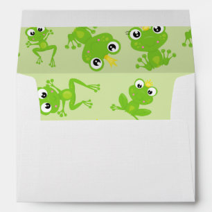 Frog Pattern, Cute Frogs, Green Frogs, Frog Prince Envelope
