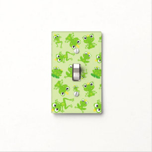 Frog Pattern, Cute Frogs, Green Frogs, Frog Prince Light Switch Cover