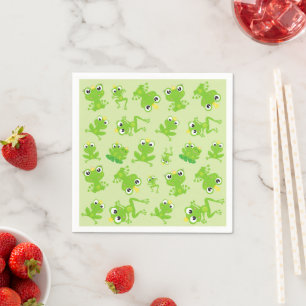 Frog Pattern, Cute Frogs, Green Frogs, Frog Prince Napkins