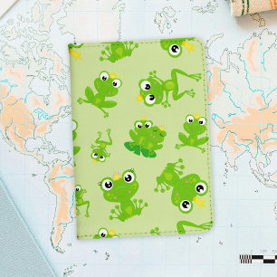 Frog Pattern, Cute Frogs, Green Frogs, Frog Prince Passport Holder