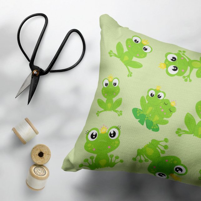 Frog Pattern, Cute Frogs, Green Frogs, Frog Prince Pet Bed (Creator Uploaded)