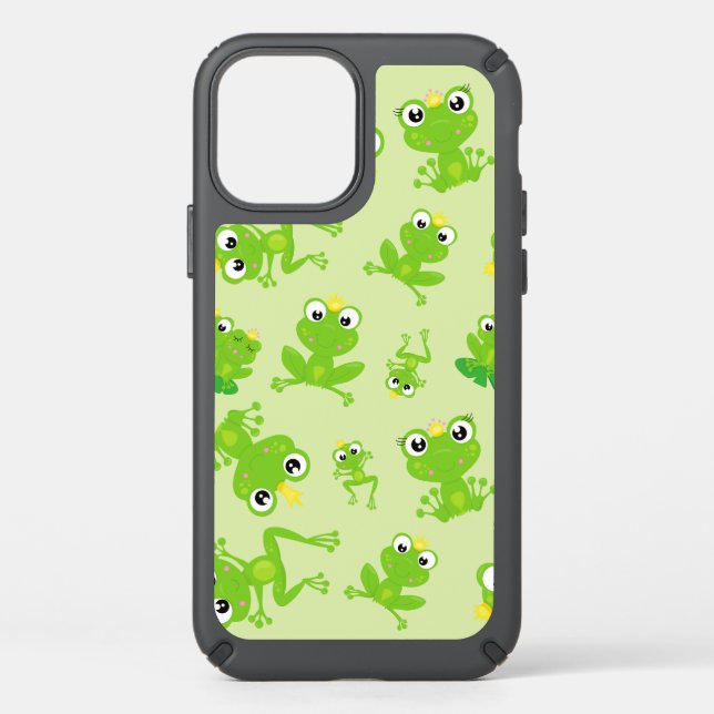 Frog Pattern, Cute Frogs, Green Frogs, Frog Prince Speck iPhone 12 Case (Front)