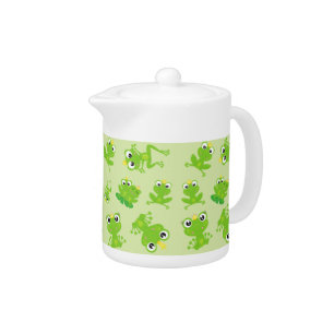 Frog Pattern, Cute Frogs, Green Frogs, Frog Prince Teapot