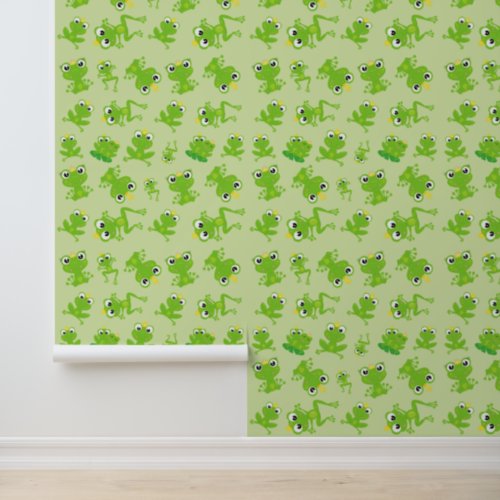 Frog Pattern Cute Frogs Green Frogs Frog Prince Wallpaper