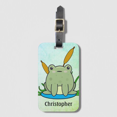 Frog Personalized Luggage Tag