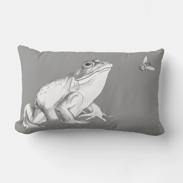 Frog Pillow Bullfrog Outdoor Bullfrog Pillows (Front)