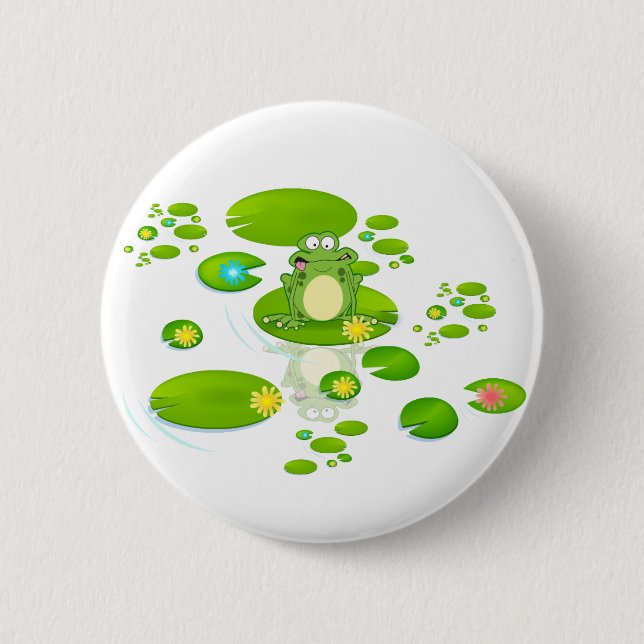 Frog Pinback Button (Front)