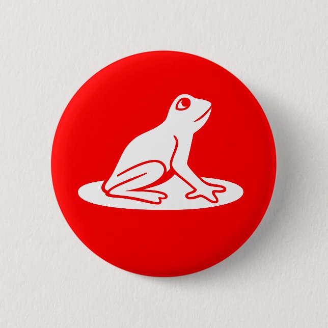 Frog Pinback Button (Front)