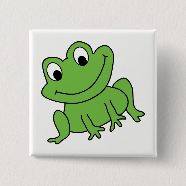 Frog Pinback Button (Front)