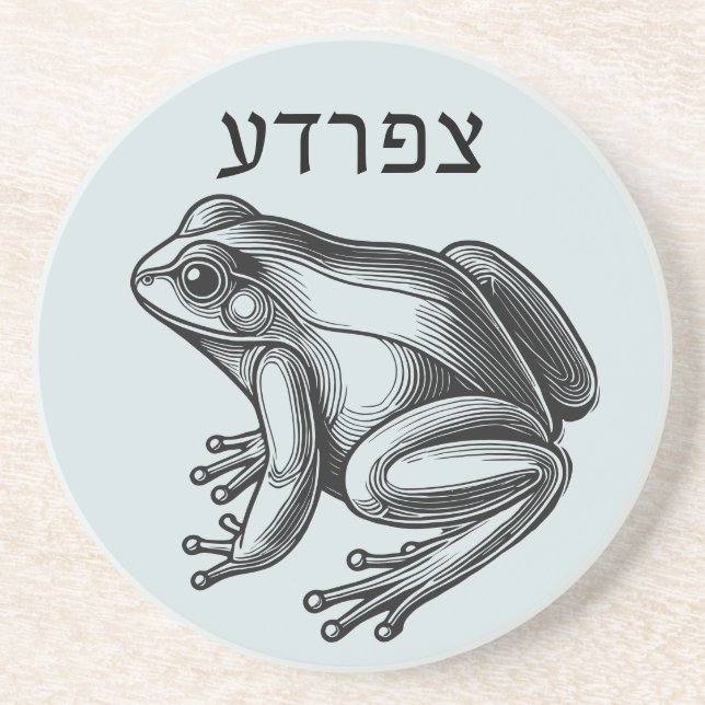 Frog Plague for Seder Coaster (Front)