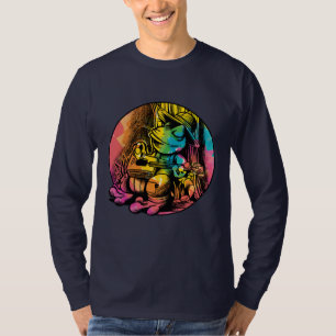 Frog Playing Guitar - Cottagecore Aesthetic Style T-Shirt