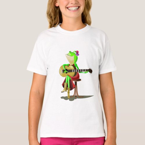 Frog Playing Guitar _ T_Shirt