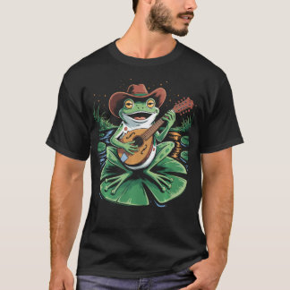 Frog Playing Mandolin Mandolinist Bluegrass T-Shirt