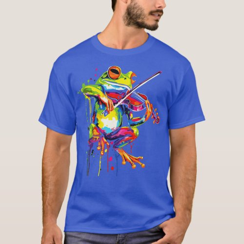 Frog Playing Violin T_Shirt