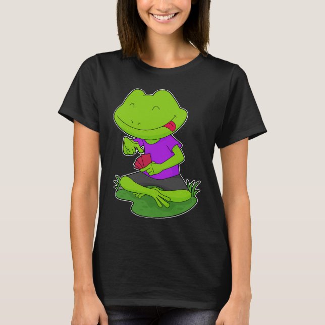 Frog Poker Poker cards T-Shirt (Front)