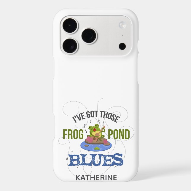 Frog Pond Blues Iphone Case (Back)