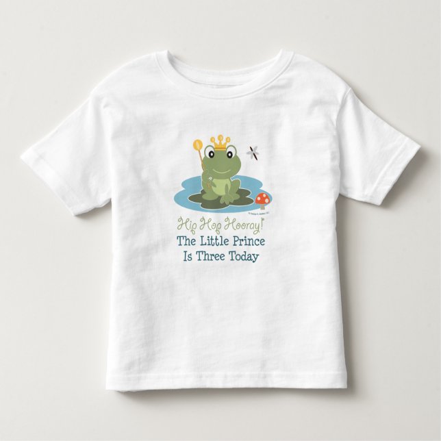 Frog Prince 3rd Birthday T-shirt (Front)