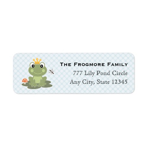 Frog Prince Address Sticker Labels