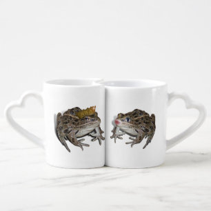 Frog Prince and Kissing Frog Coffee Mug Set