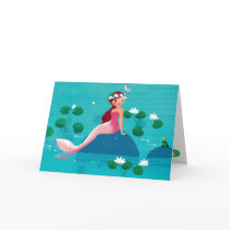 Frog Prince and Mermaid Greeting Card Frog Prince and Mermaid Greeting Card