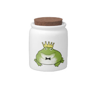 Frog Prince Awaits Your Kiss Candy Jar
