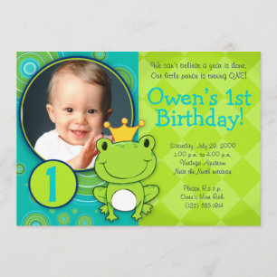 Frog Prince Birthday Invitation