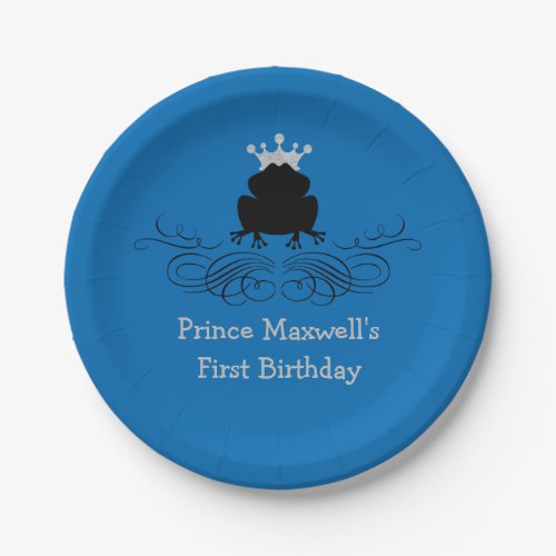 Frog Prince  Birthday Paper Plates