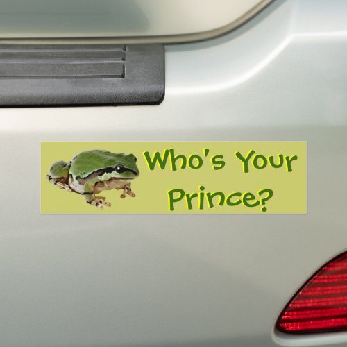 Frog Prince Bumper Sticker