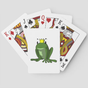 Frog prince cartoon poker cards