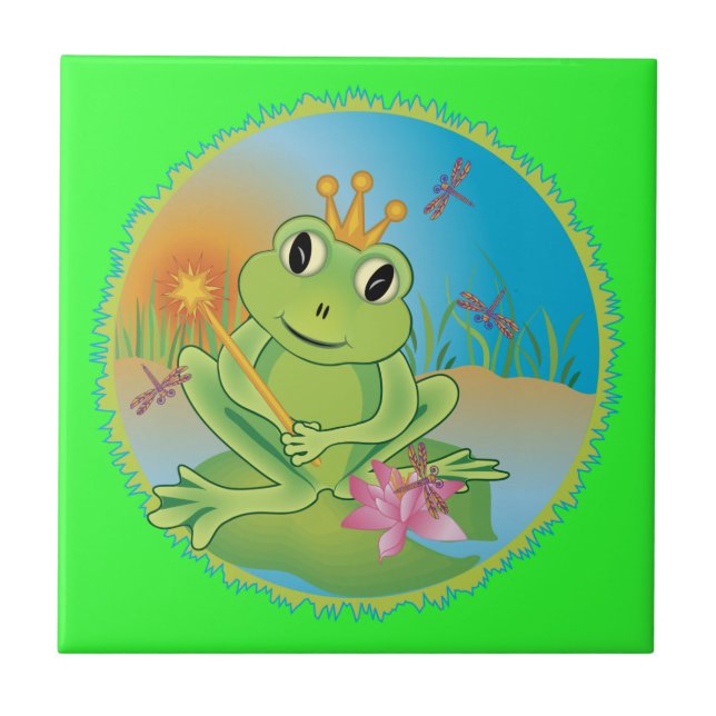 Frog Prince Ceramic Tile (Front)