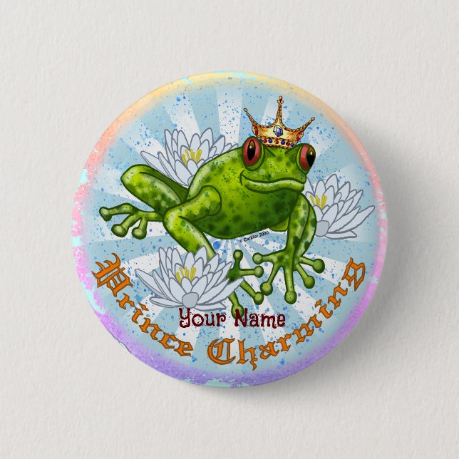 Frog Prince Charming Button (Front)