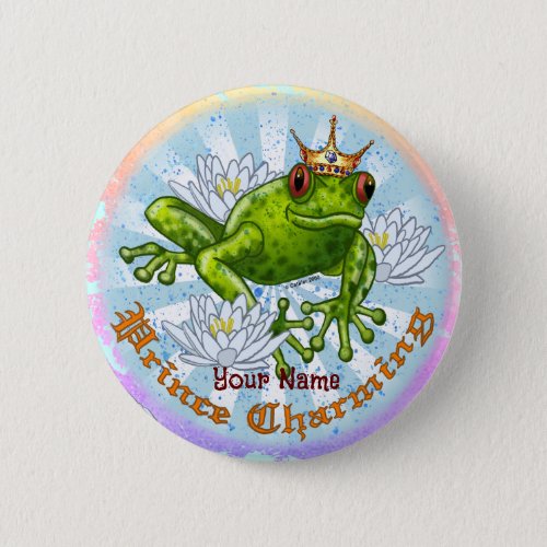 Frog Prince Charming Button