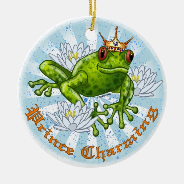 Frog Prince Charming custom ornaments (Front)