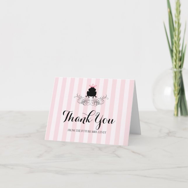 Frog Prince Charming Letterpress Thank You Card (Front)