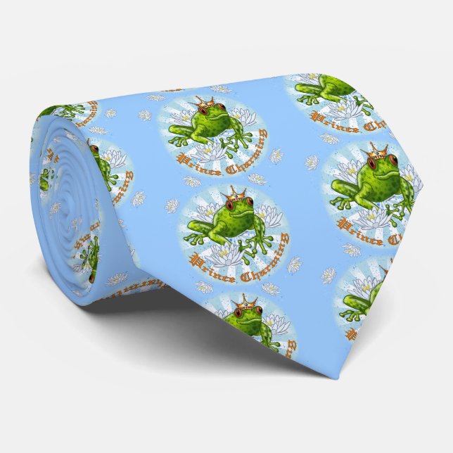 Frog Prince Charming   tie (Rolled)