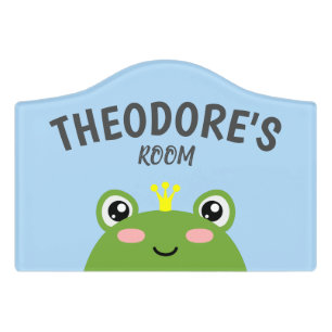 Frog Prince Door Sign