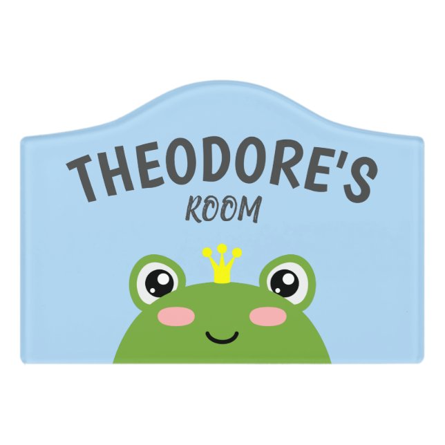 Frog Prince Door Sign (Small Crest Front)
