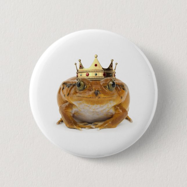 Frog Prince - front Pinback Button (Front)
