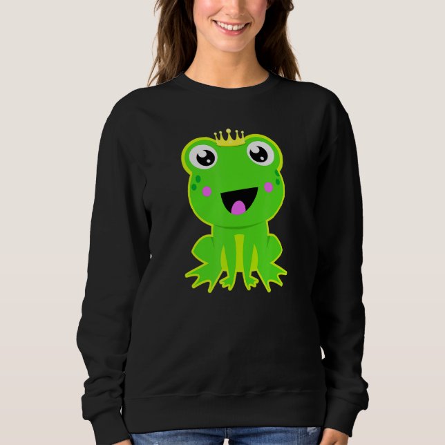 Frog Prince Funny Fairy Tale Lover Gift Toddler Bo Sweatshirt (Front)
