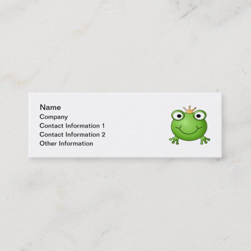Frog Prince. Happy Frog. Business Cards