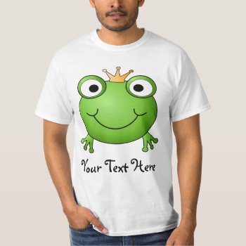 Frog Prince. Happy Frog. T-shirt by Graphics_By_Metarla at Zazzle