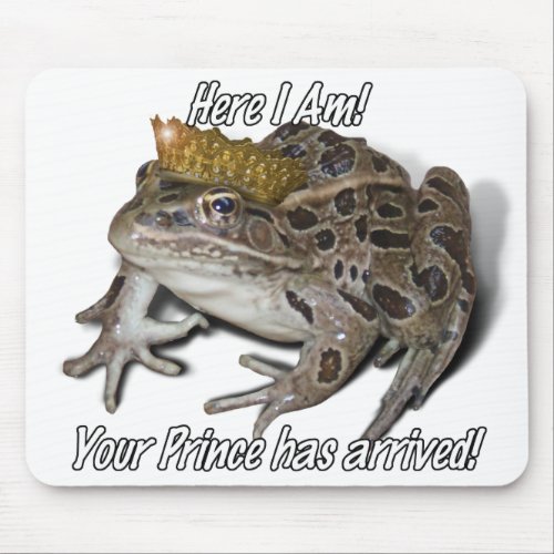 Frog Prince _ Here I Am Mouse Pad
