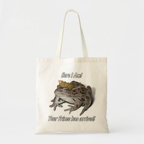 Frog Prince _ Here I Am Tote Bag