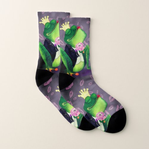 Frog Prince _ Kiss _ Fun Painting Socks