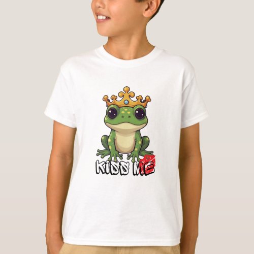 Frog Prince Kiss me T_Shirt