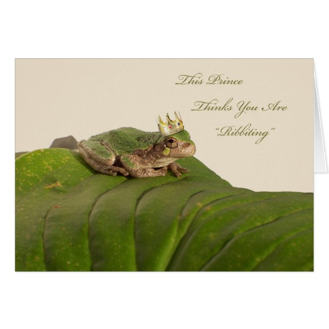 Frog Prince, Marriage Proposal Cards (Front Horizontal)